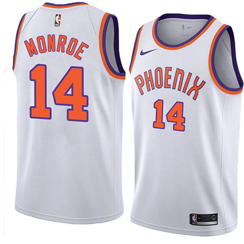 Camiseta baloncesto Greg Monroe 14 Hardwood Classic 2018 Blanco Phoenix Suns Hombre