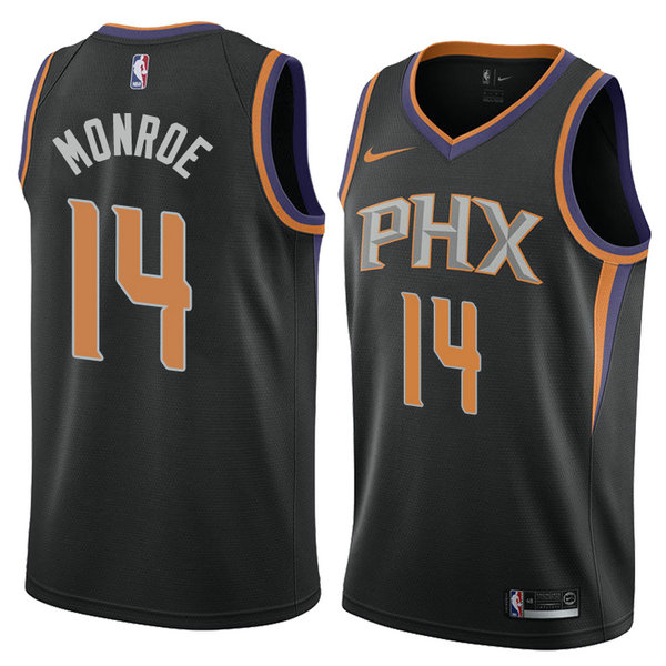 Camiseta baloncesto Greg Monroe 14 Statement 2018 Negro Phoenix Suns Hombre
