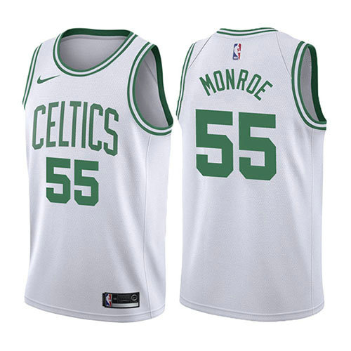 Camiseta baloncesto Greg Monroe 55 Association 2017-18 Blanco Boston Celtics Hombre