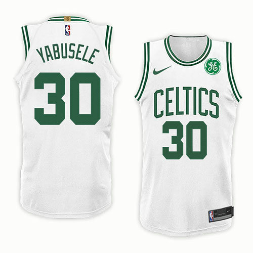 Camiseta baloncesto Guerschon Yabusele 30 Association 2018 Blanco Boston Celtics Hombre