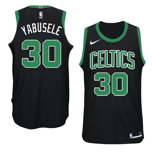 Camiseta baloncesto Guerschon Yabusele 30 Statement 2018 Negro Boston Celtics Hombre