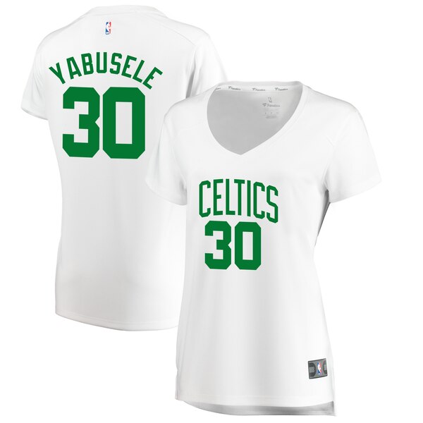 Camiseta baloncesto Guerschon Yabusele 30 association edition Blanco Boston Celtics Mujer