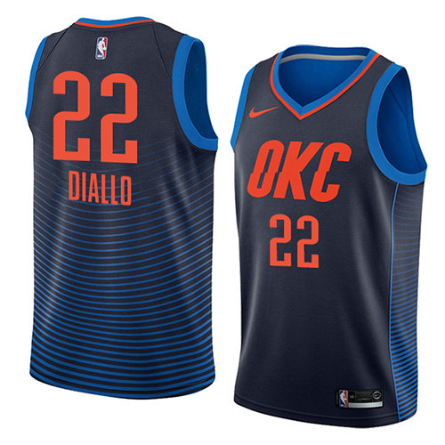 Camiseta baloncesto Hamidou Diallo 22 Statement 2018 Azul Oklahoma City Thunder Hombre