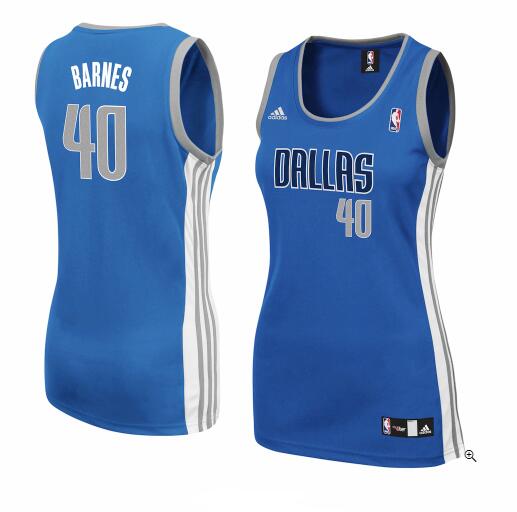 Camiseta baloncesto Harrison Barnes 40 Réplica Azul Dallas Mavericks Mujer