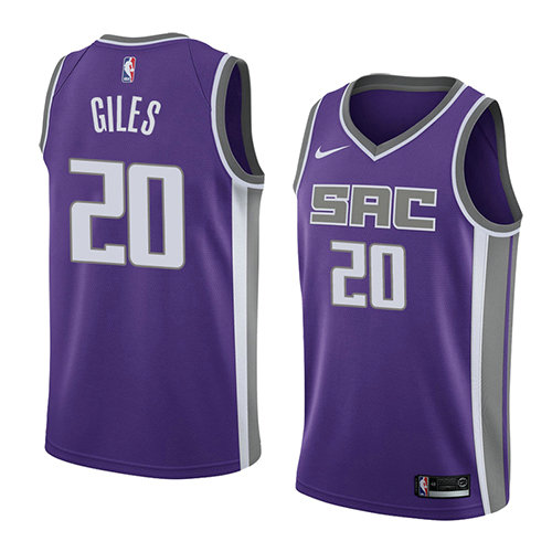 Camiseta baloncesto Harry Giles 20 Icon 2018 P鐓pura Sacramento Kings Hombre