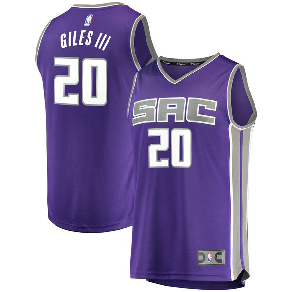 Camiseta baloncesto Harry Giles 20 Road Replica Player Púrpura Sacramento Kings Hombre