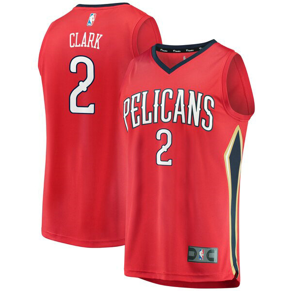 Camiseta baloncesto Ian Clark 2 Statement Edition Rojo New Orleans Pelicans Hombre