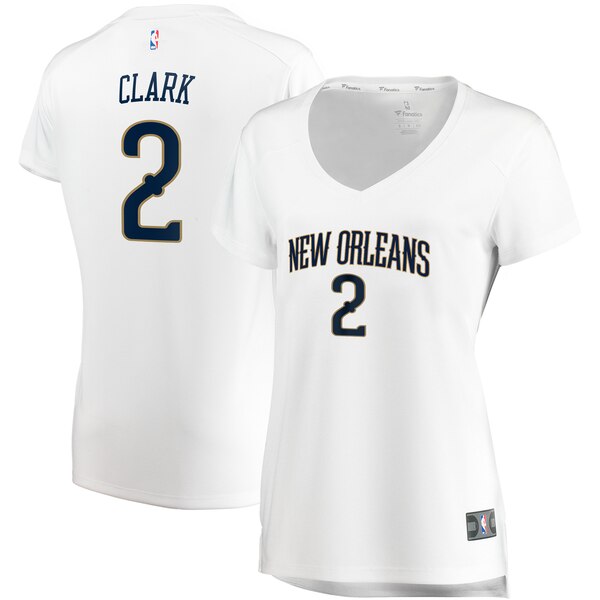 Camiseta baloncesto Ian Clark 2 association edition Blanco New Orleans Pelicans Mujer