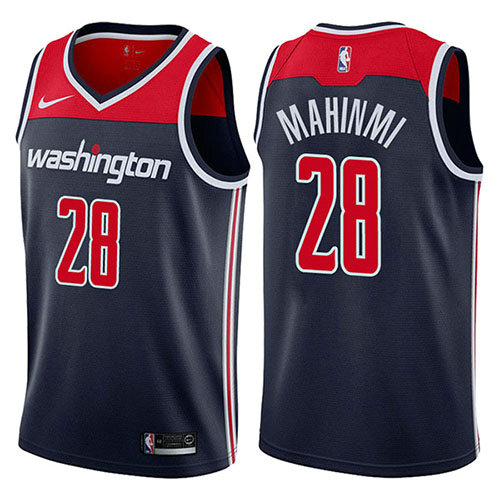 Camiseta baloncesto Ian Mahinmi 28 Statement 2017-18 Azul Washington Wizards Hombre