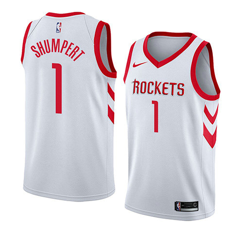 Camiseta baloncesto Iman Shumpert 1 Association 2018 Blanco Houston Rockets Hombre