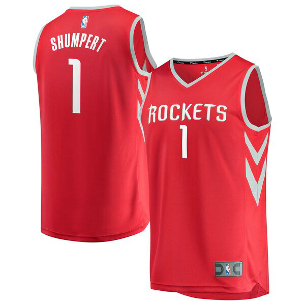 Camiseta baloncesto Iman Shumpert 1 Icon Edition Rojo Houston Rockets Hombre