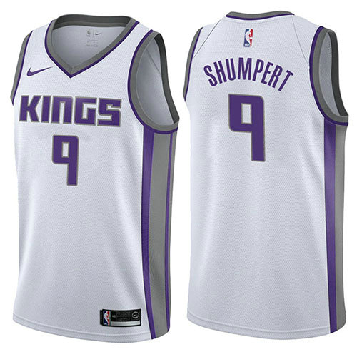 Camiseta baloncesto Iman Shumpert 9 Association 2017-18 Blanco Sacramento Kings Hombre