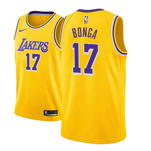 Camiseta baloncesto Isaac Bonga 17 Icon 2018-19 Oro Los Angeles Lakers Hombre
