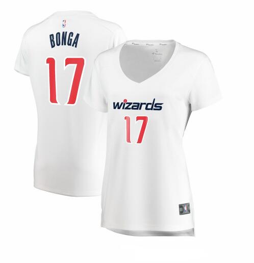 Camiseta baloncesto Isaac Bonga 17 association edition Blanco Washington Wizards Mujer