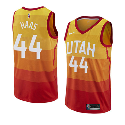 Camiseta baloncesto Isaac Haas 44 Ciudad 2018 Amarillo Utah Jazz Hombre