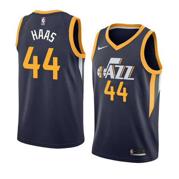 Camiseta baloncesto Isaac Haas 44 Icon 2018 Azul Utah Jazz Hombre