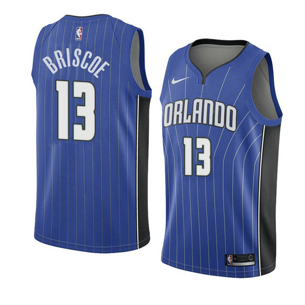 Camiseta baloncesto Isaiah Briscoe 13 Icon 2017-18 Azul Orlando Magic Hombre