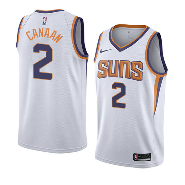Camiseta baloncesto Isaiah Canaan 2 Association 2018 Blanco Phoenix Suns Hombre