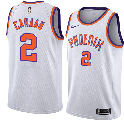 Camiseta baloncesto Isaiah Canaan 2 Hardwood Classic 2018 Blanco Phoenix Suns Hombre