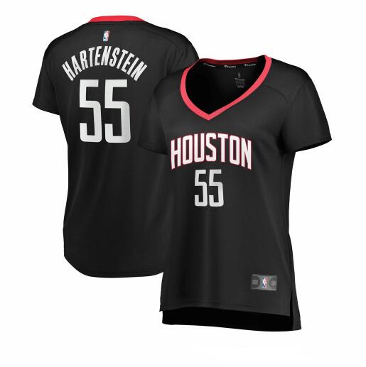 Camiseta baloncesto Isaiah Hartenstein 55 statement edition Negro Houston Rockets Mujer