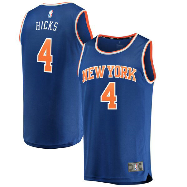 Camiseta baloncesto Isaiah Hicks 4 icon edition Azul New York Knicks Hombre