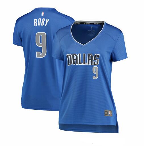 Camiseta baloncesto Isaiah Roby 9 icon edition Azul Dallas Mavericks Mujer