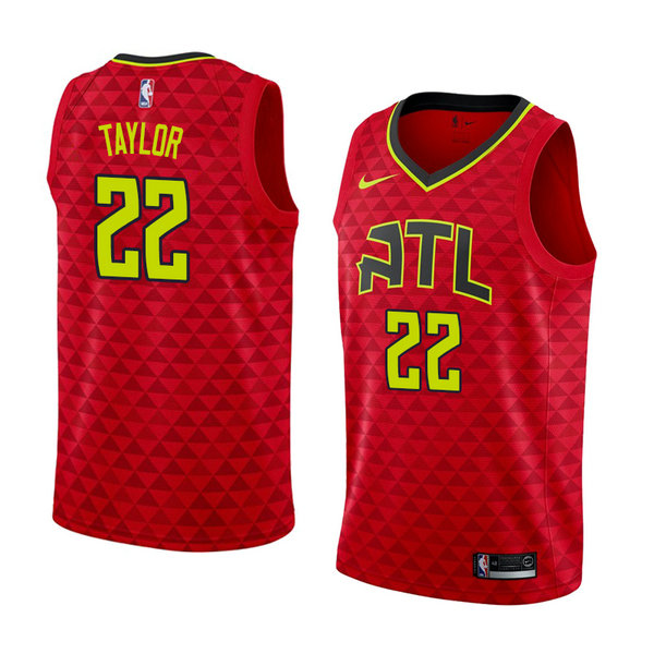 Camiseta baloncesto Isaiah Taylor 22 Statement 2017-18 Rojo Atlanta Hawks Hombre