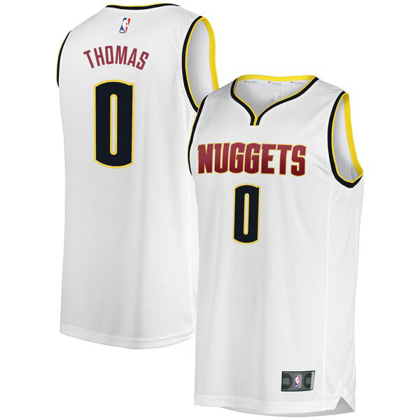 Camiseta baloncesto Isaiah Thomas 0 Association Edition Blanco Denver Nuggets Hombre