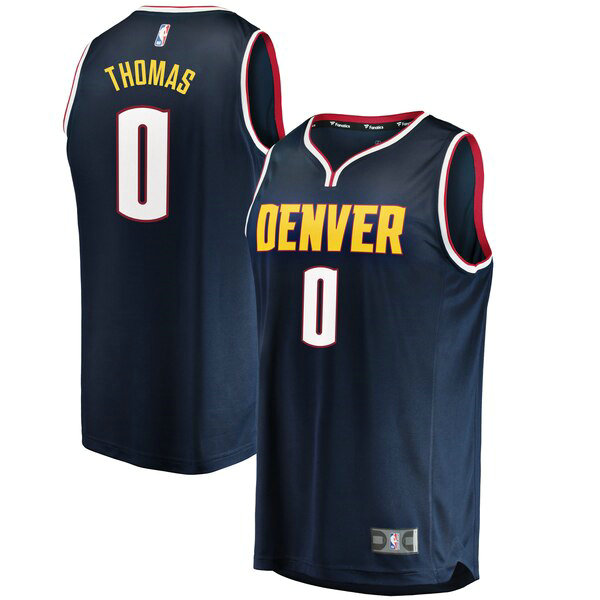 Camiseta baloncesto Isaiah Thomas 0 Icon Edition Azul Denver Nuggets Hombre