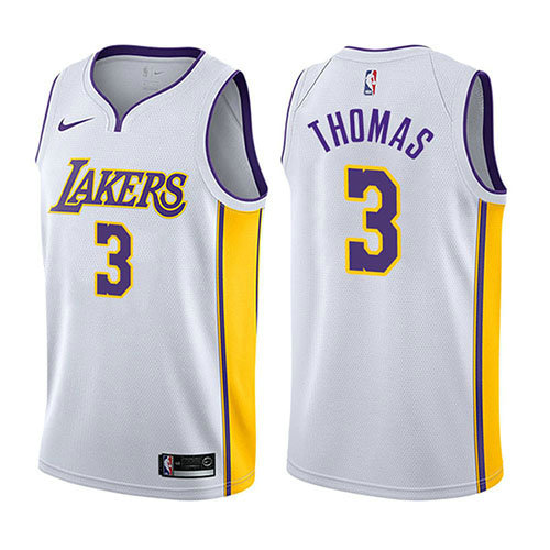 Camiseta baloncesto Isaiah Thomas 3 Association 2017-18 Blanco Los Angeles Lakers Hombre