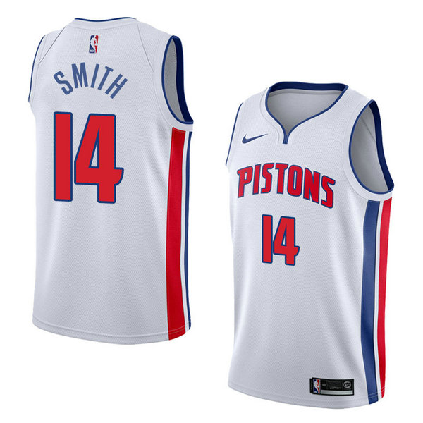 Camiseta baloncesto Ish Smith 14 Association 2018 Blanco Detroit Pistons Hombre