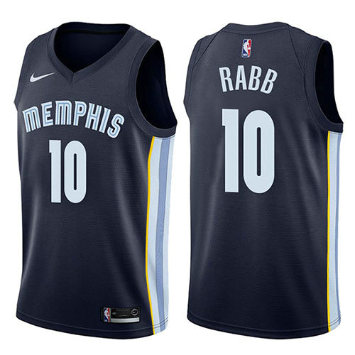Camiseta baloncesto Ivan Rabb 10 Icon 2017-18 Azul Memphis Grizzlies Hombre