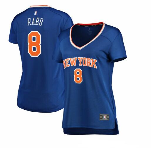 Camiseta baloncesto Ivan Rabb 8 icon edition Azul New York Knicks Mujer