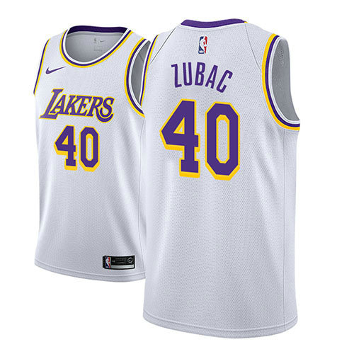 Camiseta baloncesto Ivica Zubac 40 Association 2018-19 Blanco Los Angeles Lakers Hombre