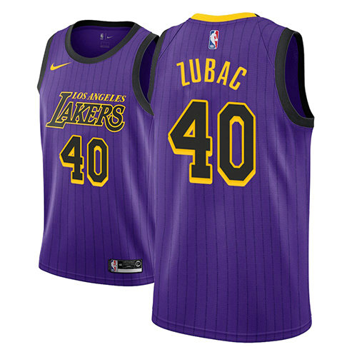 Camiseta baloncesto Ivica Zubac 40 Ciudad 2018 P鐓pura Los Angeles Lakers Hombre