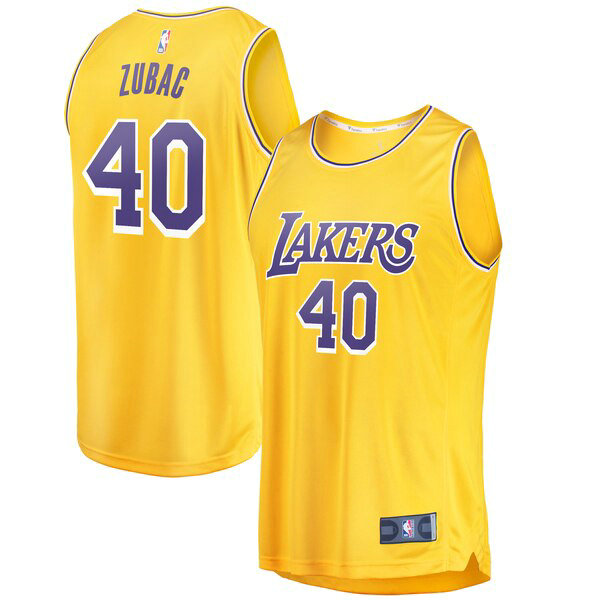 Camiseta baloncesto Ivica Zubac 40 Icon Edition Amarillo Los Angeles Lakers Hombre