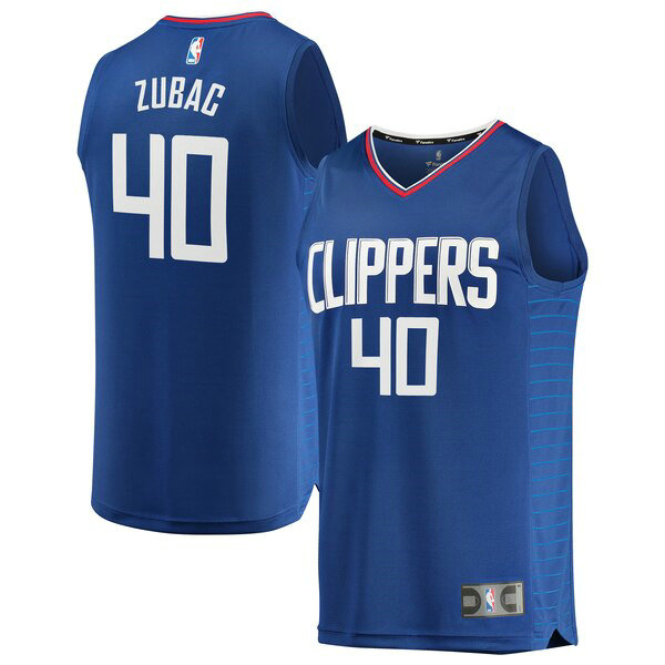 Camiseta baloncesto Ivica Zubac 40 Icon Edition Azul Los Angeles Clippers Hombre