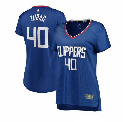 Camiseta baloncesto Ivica Zubac 40 icon edition Azul Los Angeles Clippers Mujer