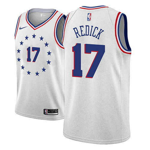 Camiseta baloncesto J.J.ick 17 Earned 2018-19 Gris Philadelphia 76ers Hombre