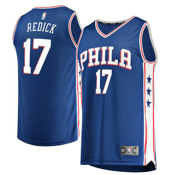Camiseta baloncesto JJ Redick 17 Icon Edition Azul Philadelphia 76ers Hombre