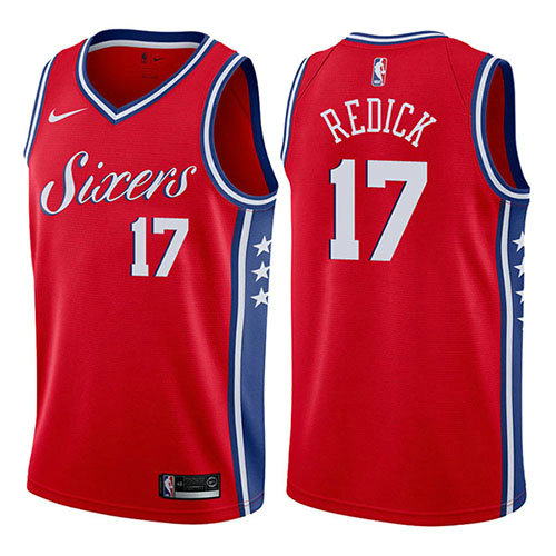 Camiseta baloncesto JJ Redick 17 Statement 2017-18 Rojo Philadelphia 76ers Hombre