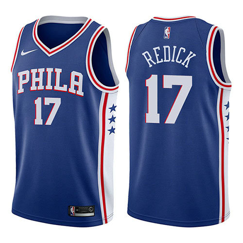 Camiseta baloncesto JJ Redick 17 Swingman Icon 2017-18 Azul Philadelphia 76ers Hombre