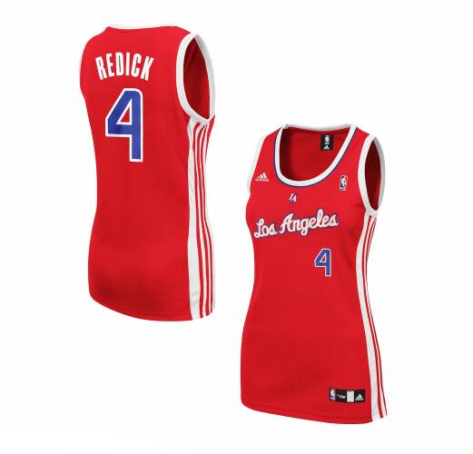 Camiseta baloncesto JJ Redick 4 adidas Réplica Rojo Los Angeles Clippers Mujer