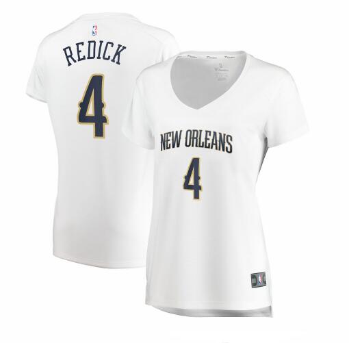 Camiseta baloncesto JJ Redick 4 association edition Blanco New Orleans Pelicans Mujer