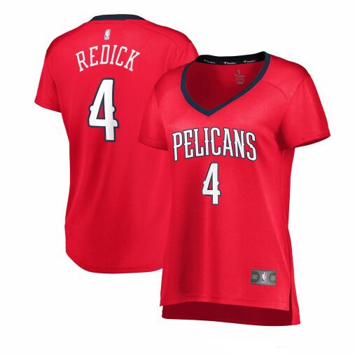 Camiseta baloncesto JJ Redick 4 statement edition Rojo New Orleans Pelicans Mujer
