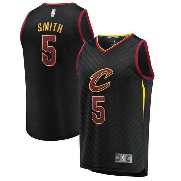 Camiseta baloncesto JR Smith 5 2019 Negro Cleveland Cavaliers Hombre