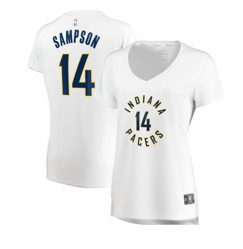 Camiseta baloncesto JaKarr Sampson 14 association edition Blanco Indiana Pacers Mujer