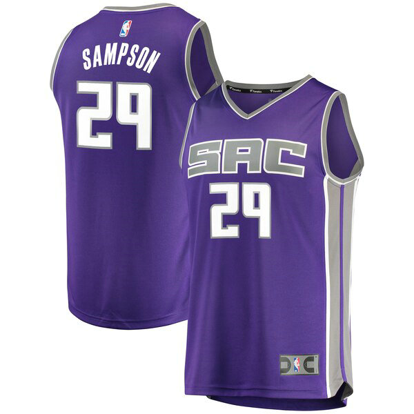 Camiseta baloncesto JaKarr Sampson 29 Road Replica Player Púrpura Sacramento Kings Hombre