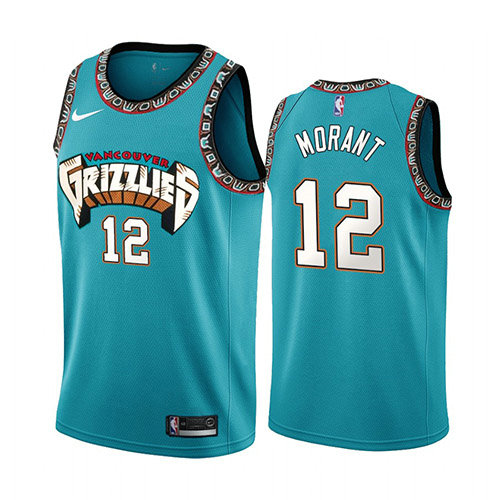 Camiseta baloncesto Ja Morant 12 25th Classic Verde Memphis Grizzlies Hombre