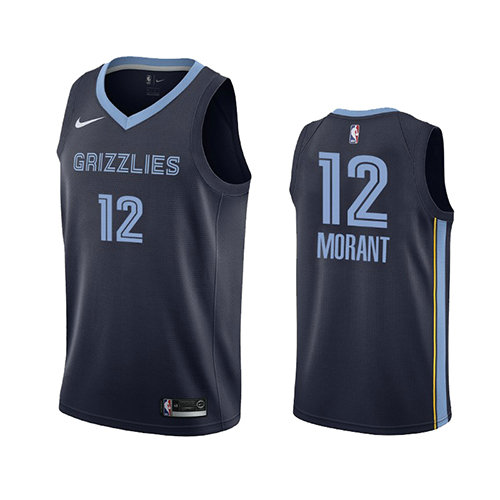 Camiseta baloncesto Ja Morant 12 Icon 2019-20 Azul Memphis Grizzlies Hombre